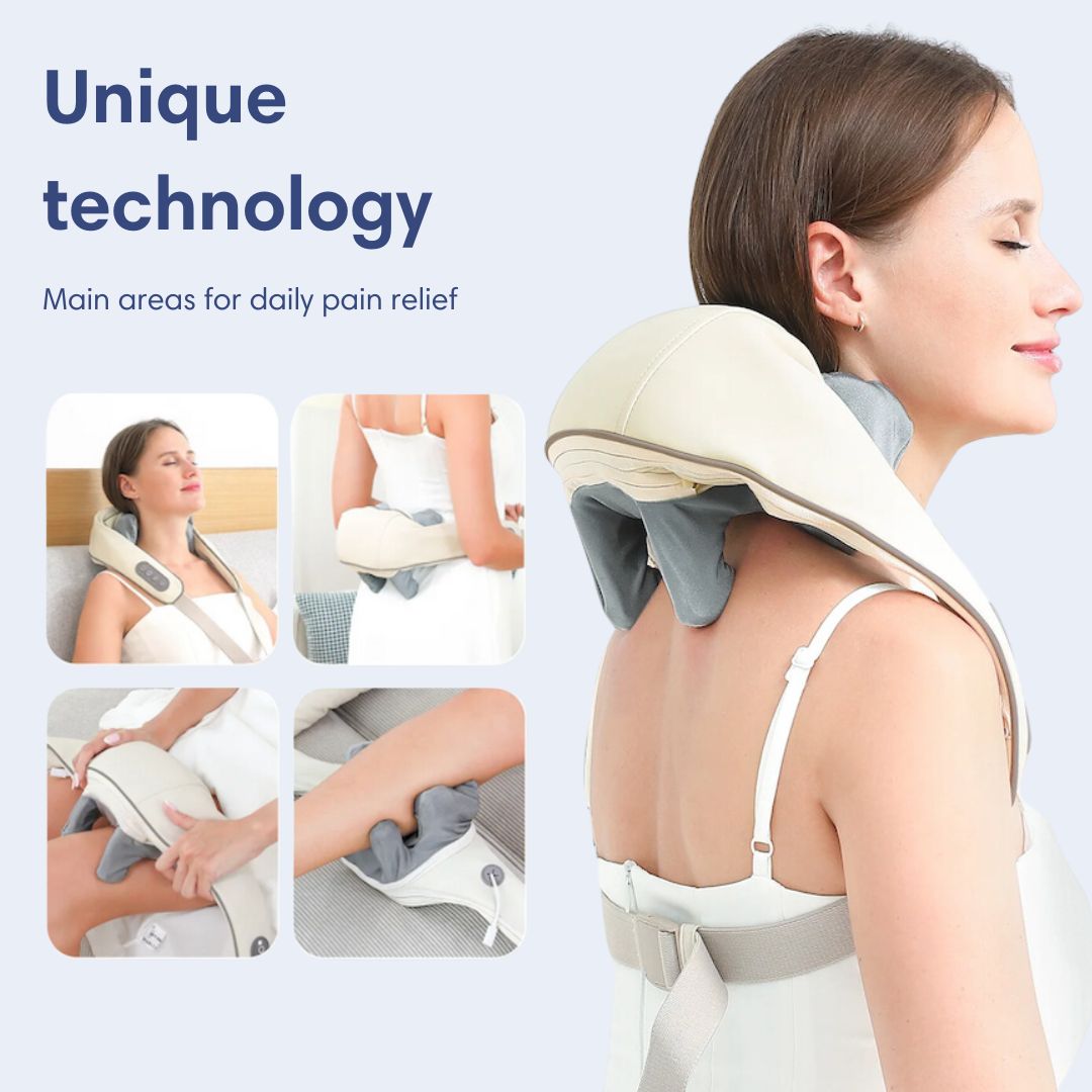 Wolkentraum Shiatsu RelaxHeat Nacken- und Rücken-Massagegerät